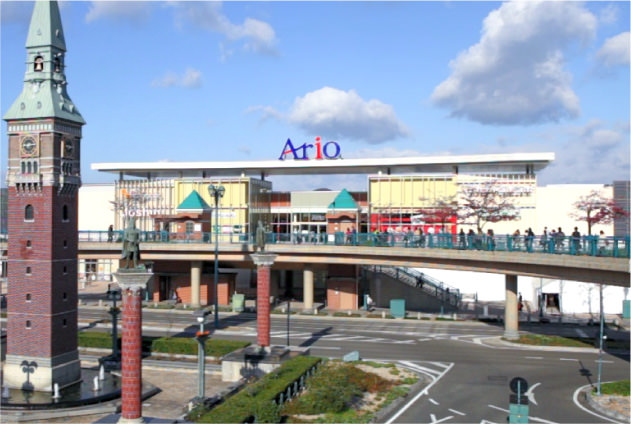 アリオ倉敷 駅側から